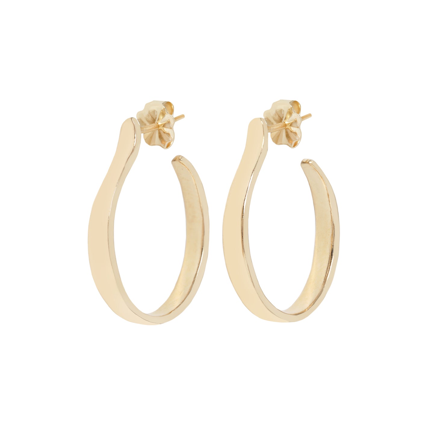 Plain gold hoops Outlet