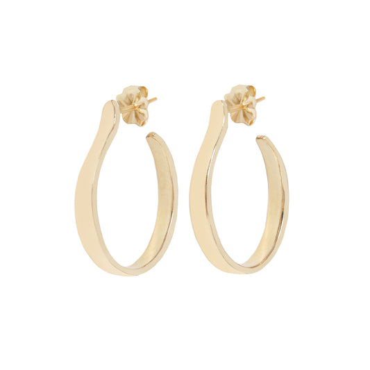 Small Plain Gold Hoops