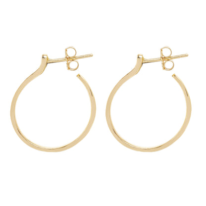 Small Plain Gold Hoops