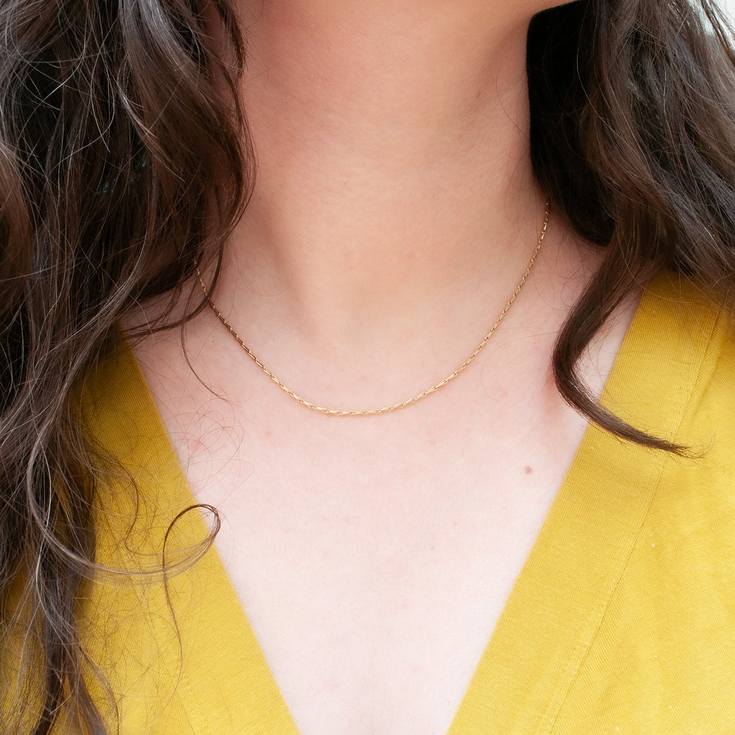 Thin Gold Chain Necklace