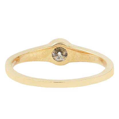 Salt & Pepper Diamond Eclipse Ring
