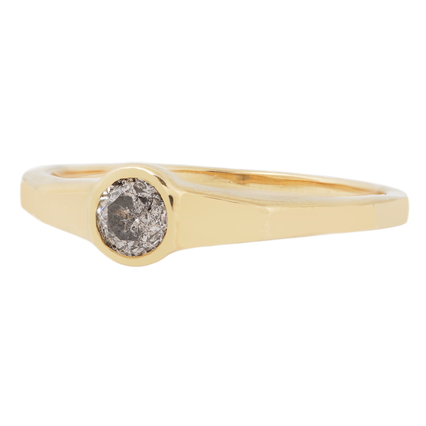 Salt & Pepper Diamond Eclipse Ring