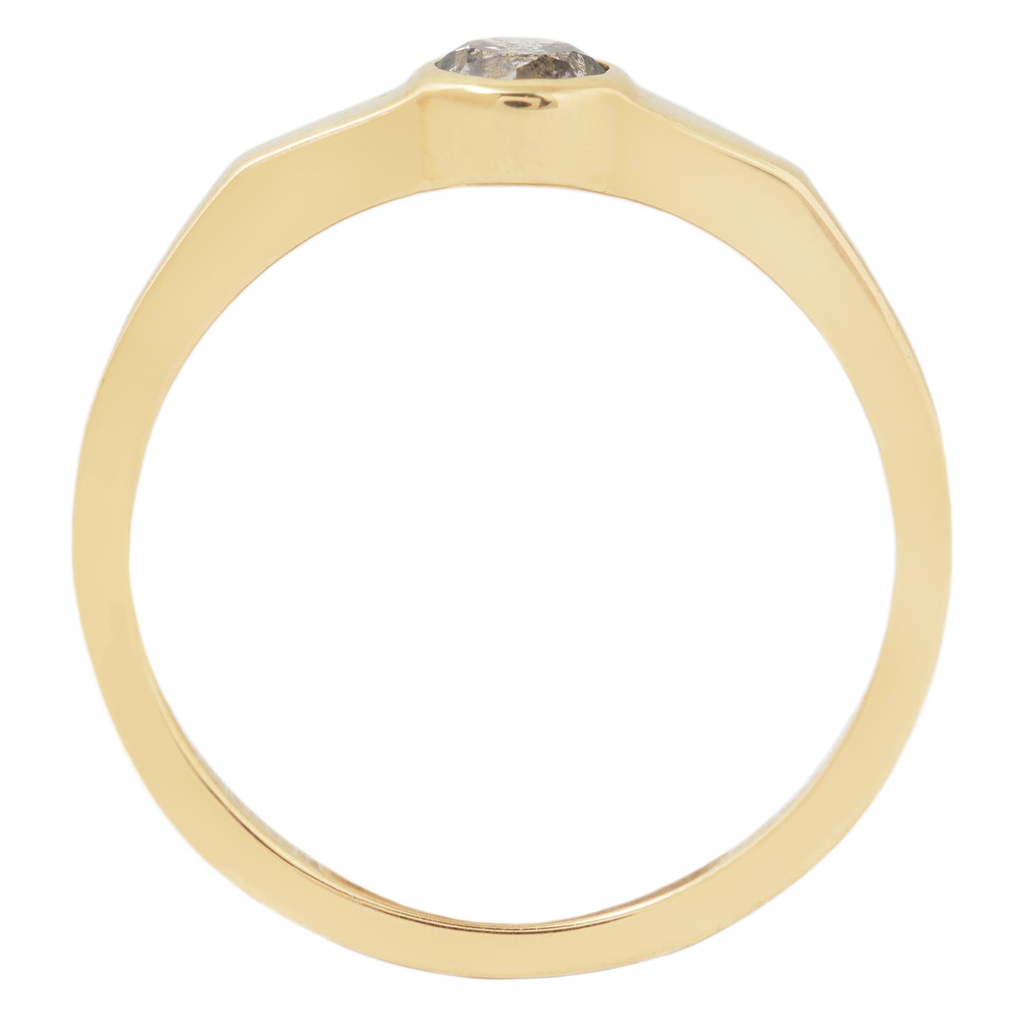 Salt & Pepper Diamond Eclipse Ring