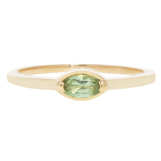 Green Tourmaline Marquise Ring