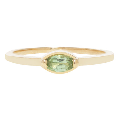 Green Tourmaline Marquise Ring