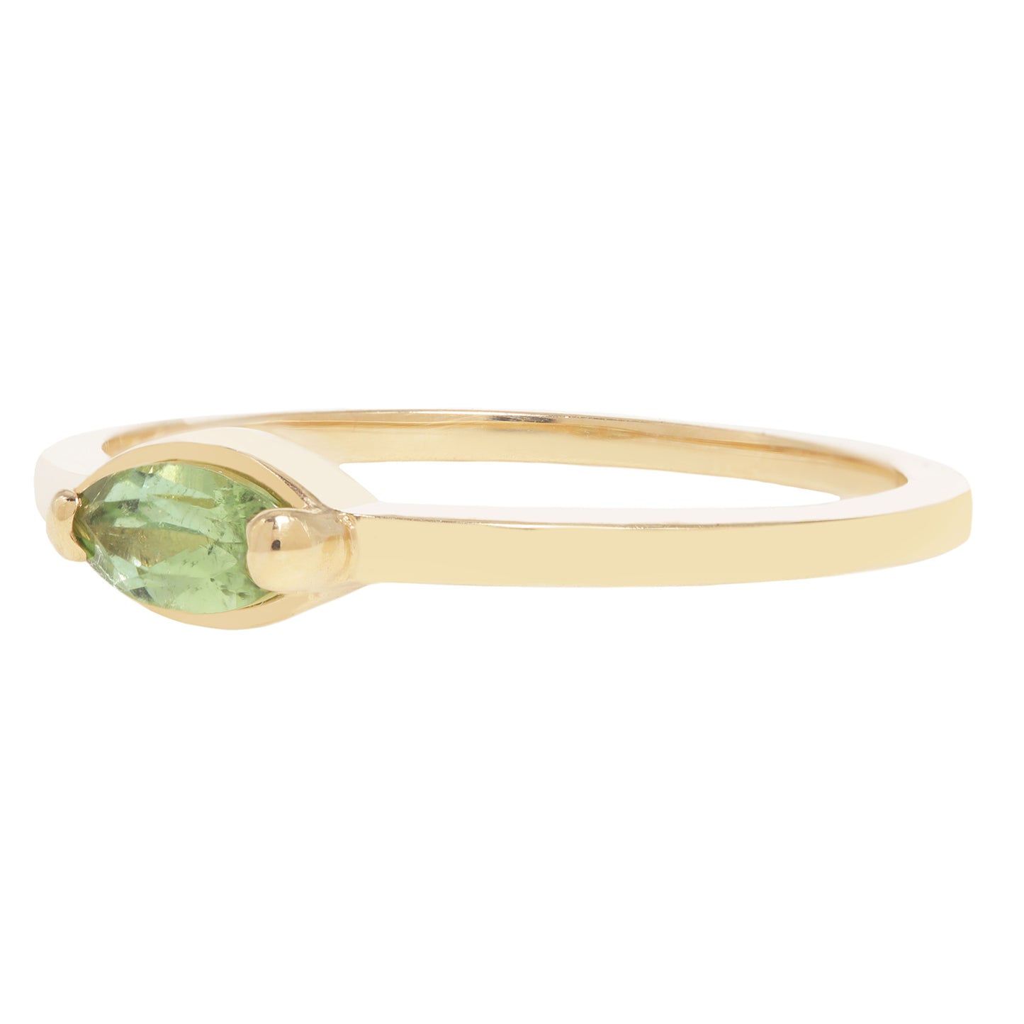 Green Tourmaline Marquise Ring