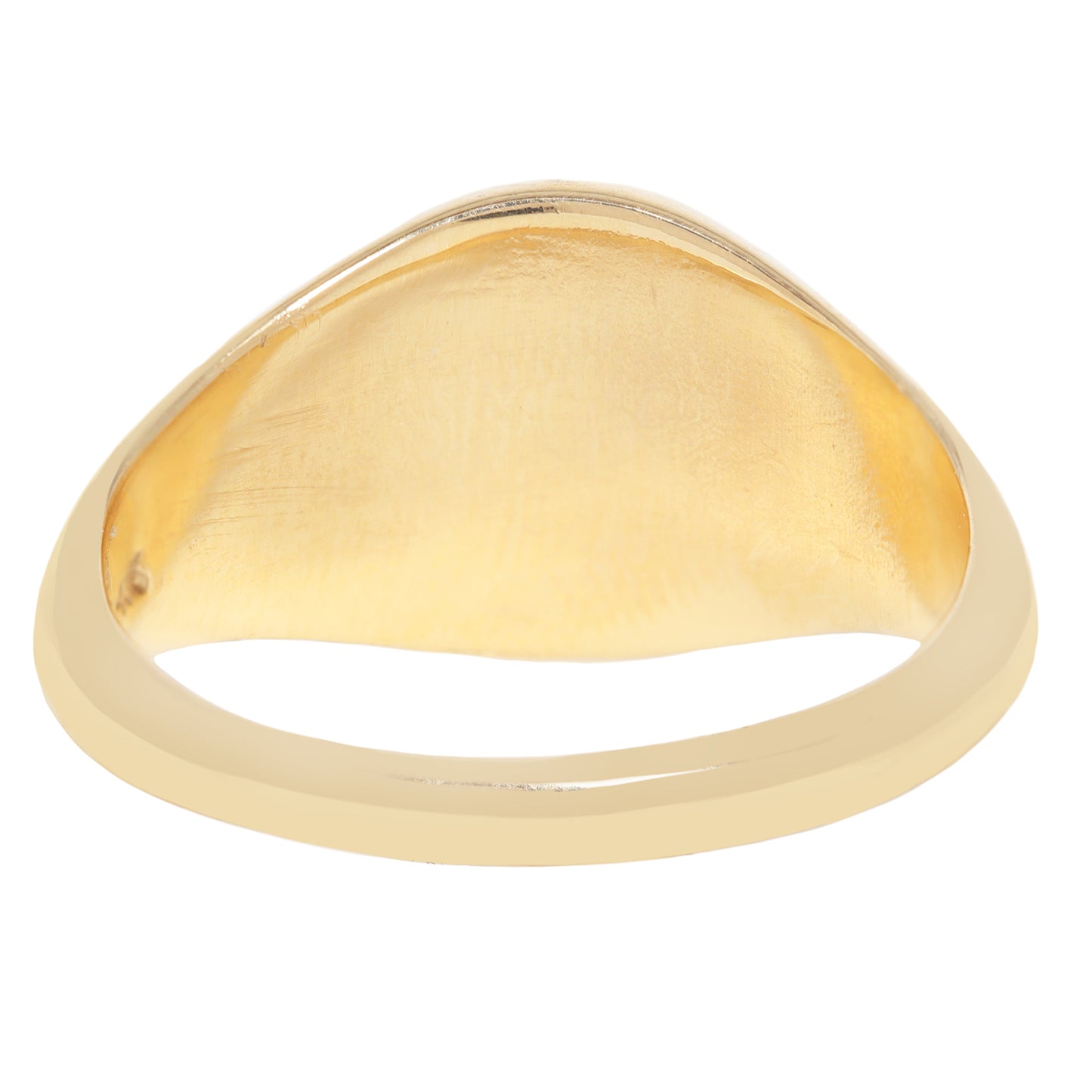 Round Gold Signet Ring