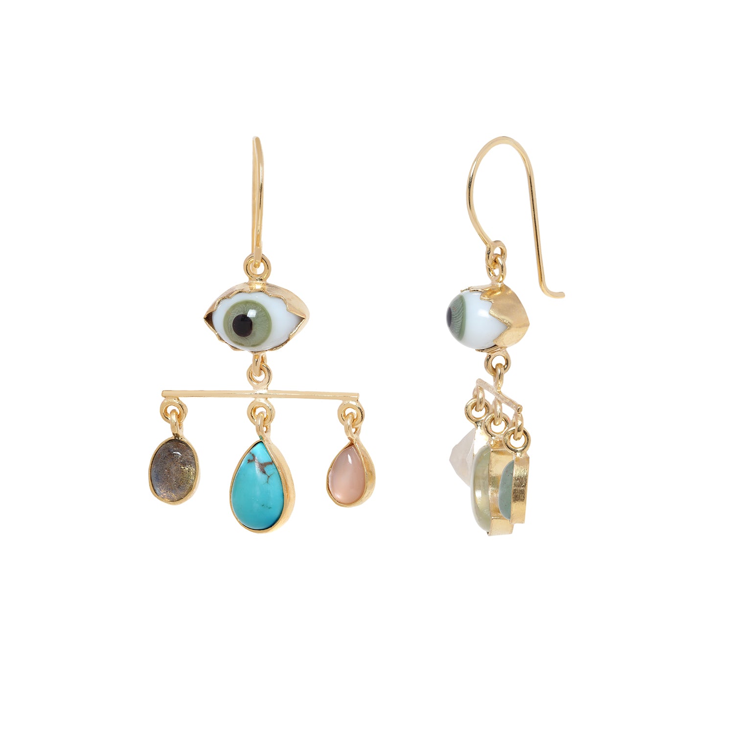 Eye Balance Drop Earrings
