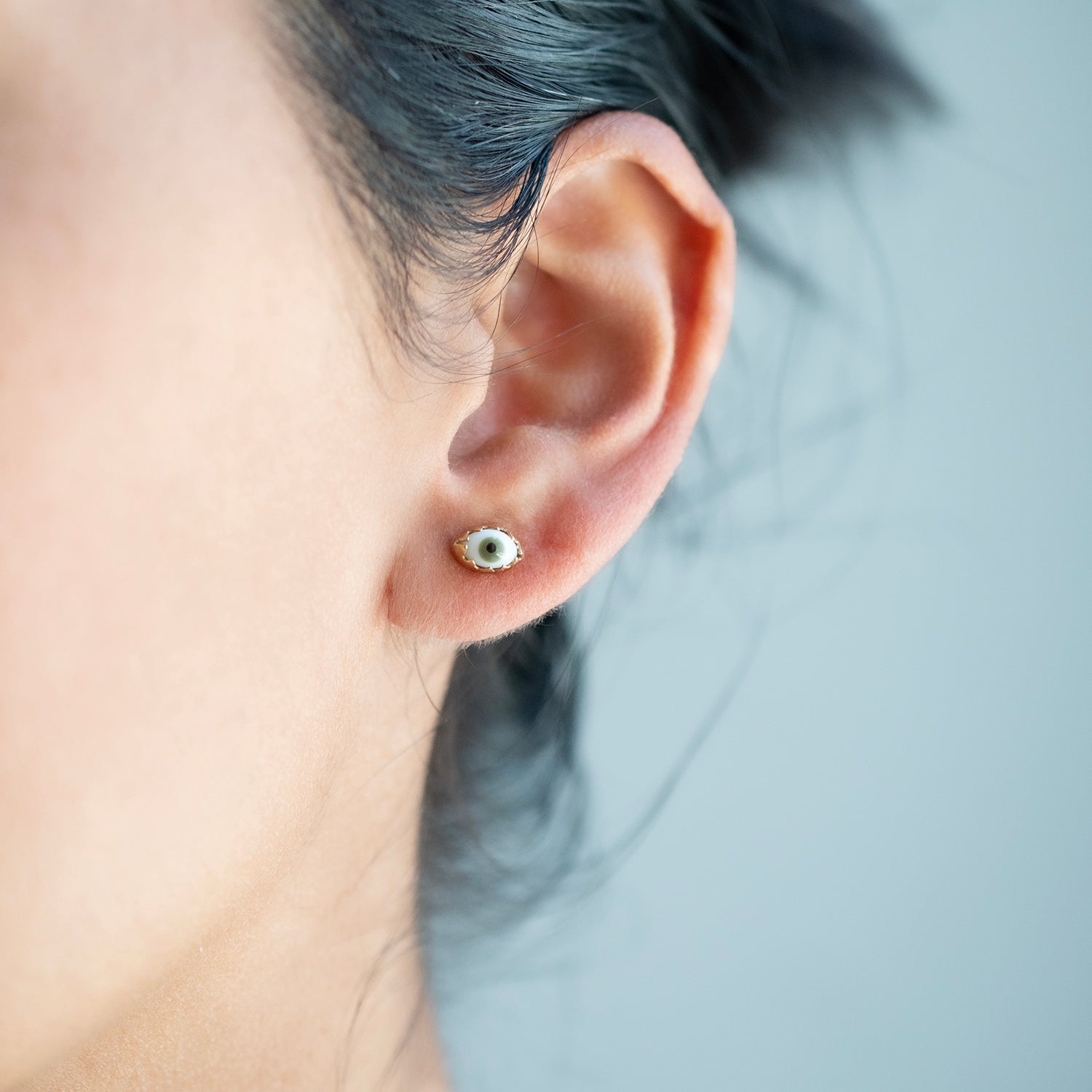 Green Eye Studs