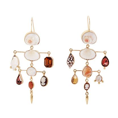 Layered Victorian Drop Earrings