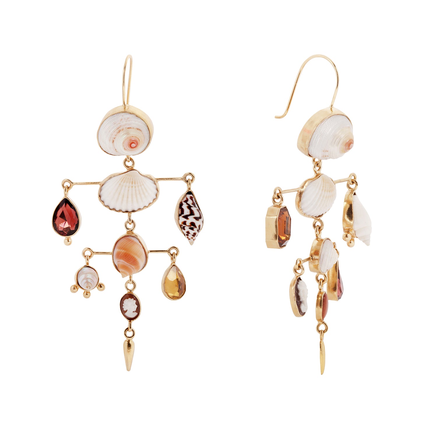 Layered Victorian Drop Earrings