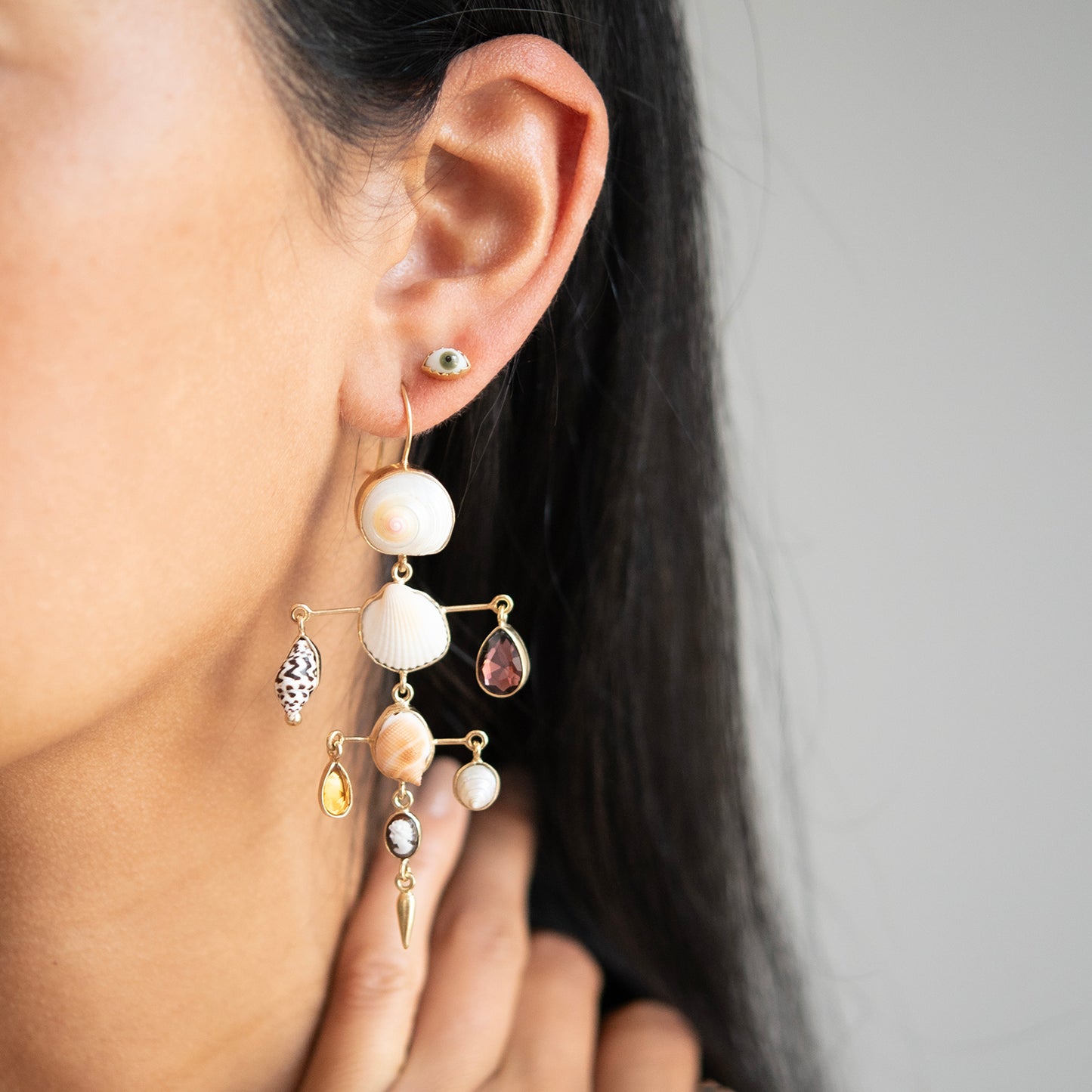 Layered Victorian Drop Earrings