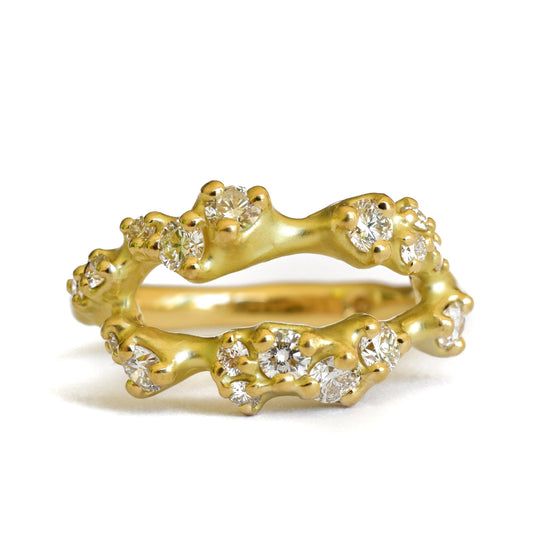 Tideworn Diamond Double Ring