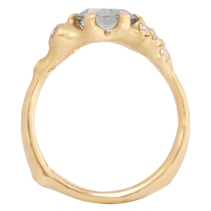 Montana Sapphire Tideworn Cluster Ring