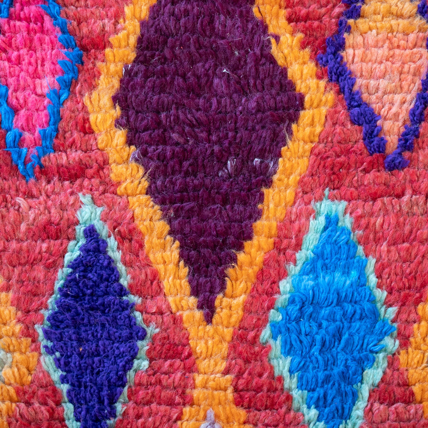 Multi Color Diamond Moroccan Runner