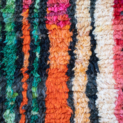 Abstract Jewel Tone Moroccan Rug