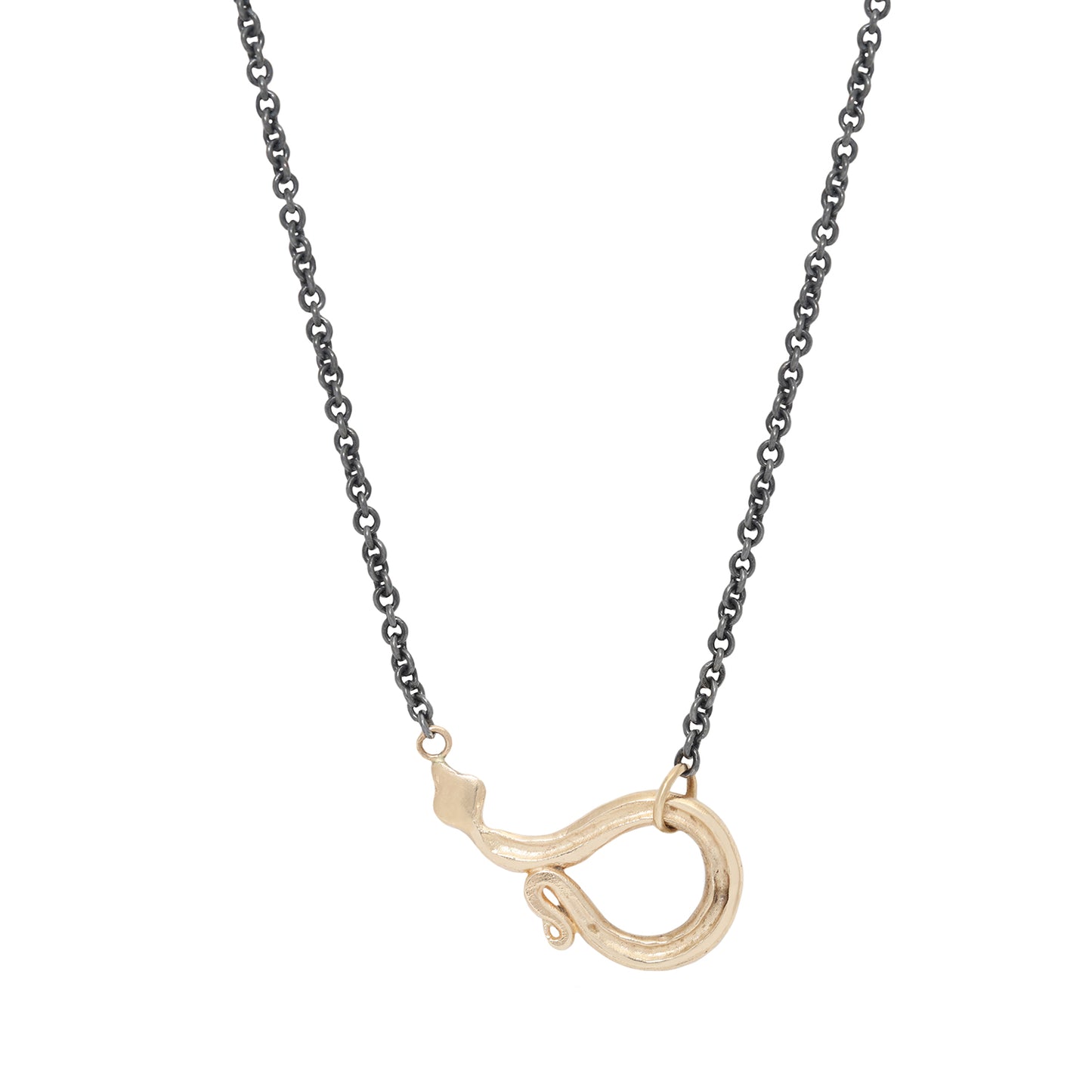 Lucky Snake Necklace Silver & Gold