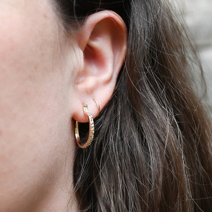 Small Gold Stingray Hoops