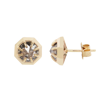 Galaxy Diamond Octagon Studs