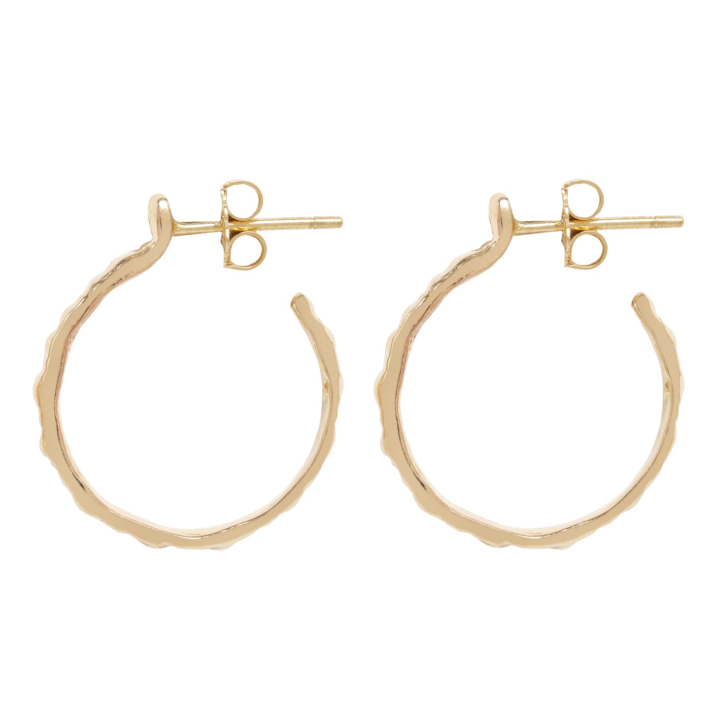 Small Gold Urchin Hoops