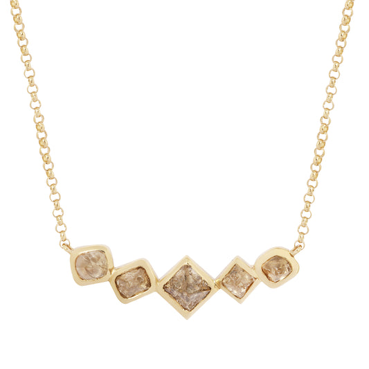 Pyramid Peaks Diamond Necklace