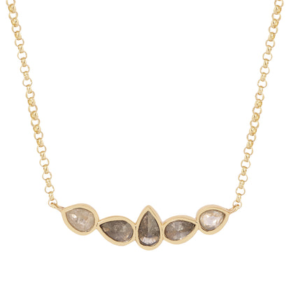 Ombre Diamond Pebble Necklace