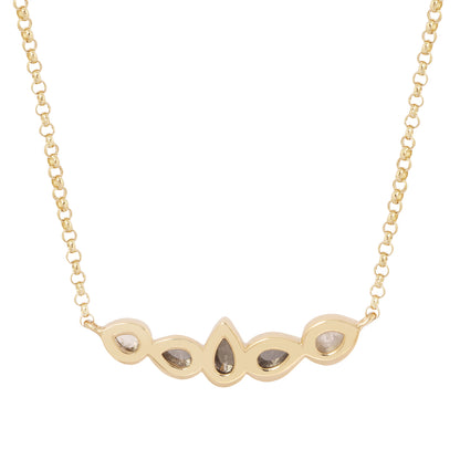 Ombre Diamond Pebble Necklace