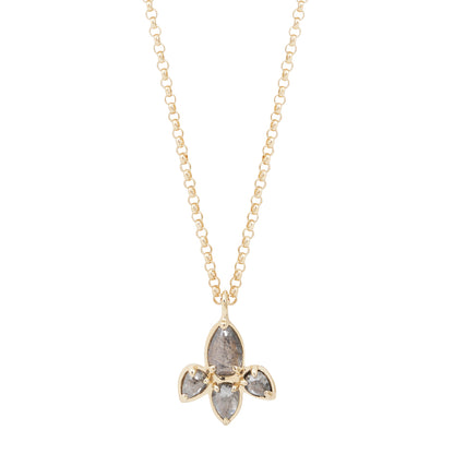 Diamond Lotus Necklace
