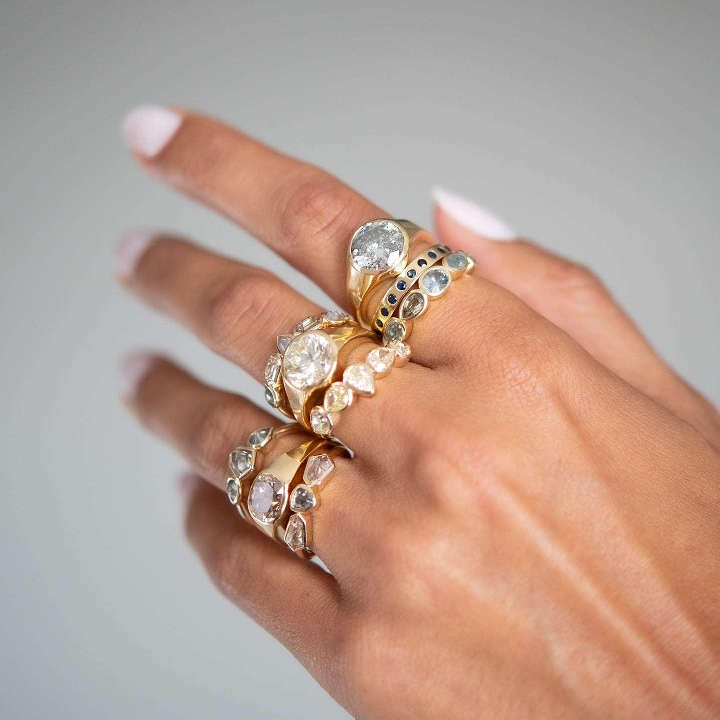 Diamond Beacon Signet Ring