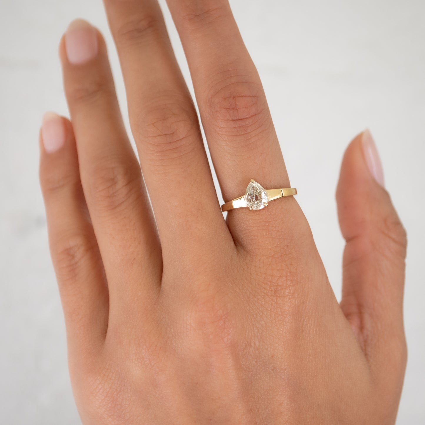 Oasis Pear Diamond Mirage Ring