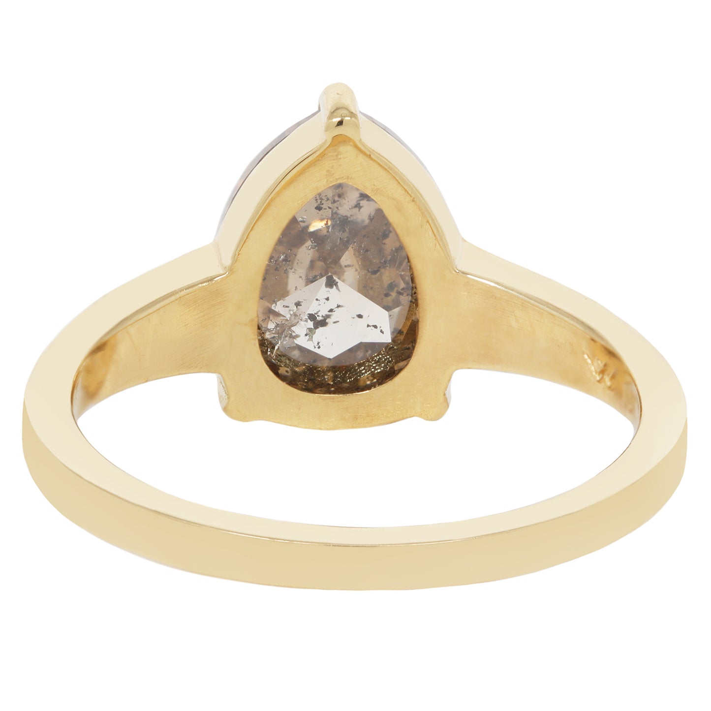 Stellar Gray Pear Diamond Ring