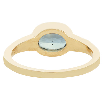 Mystic Teal Sapphire Ring