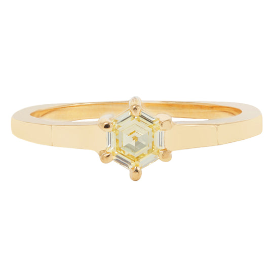 Golden Star Diamond Ring