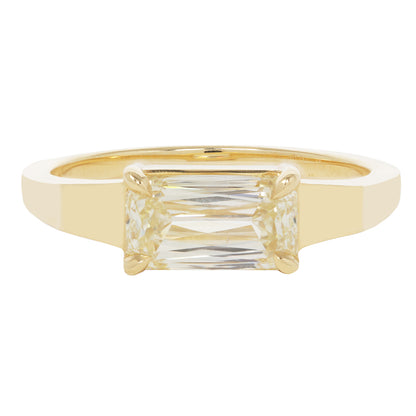 Radiant Yellow Diamond Ring