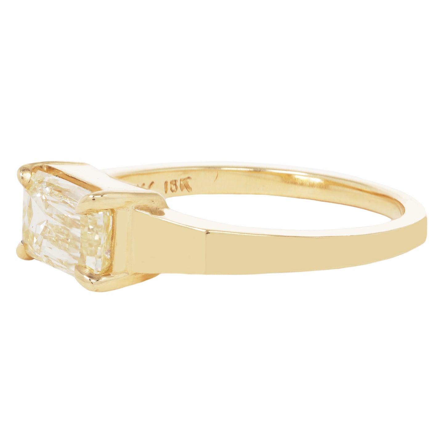 Radiant Yellow Diamond Ring