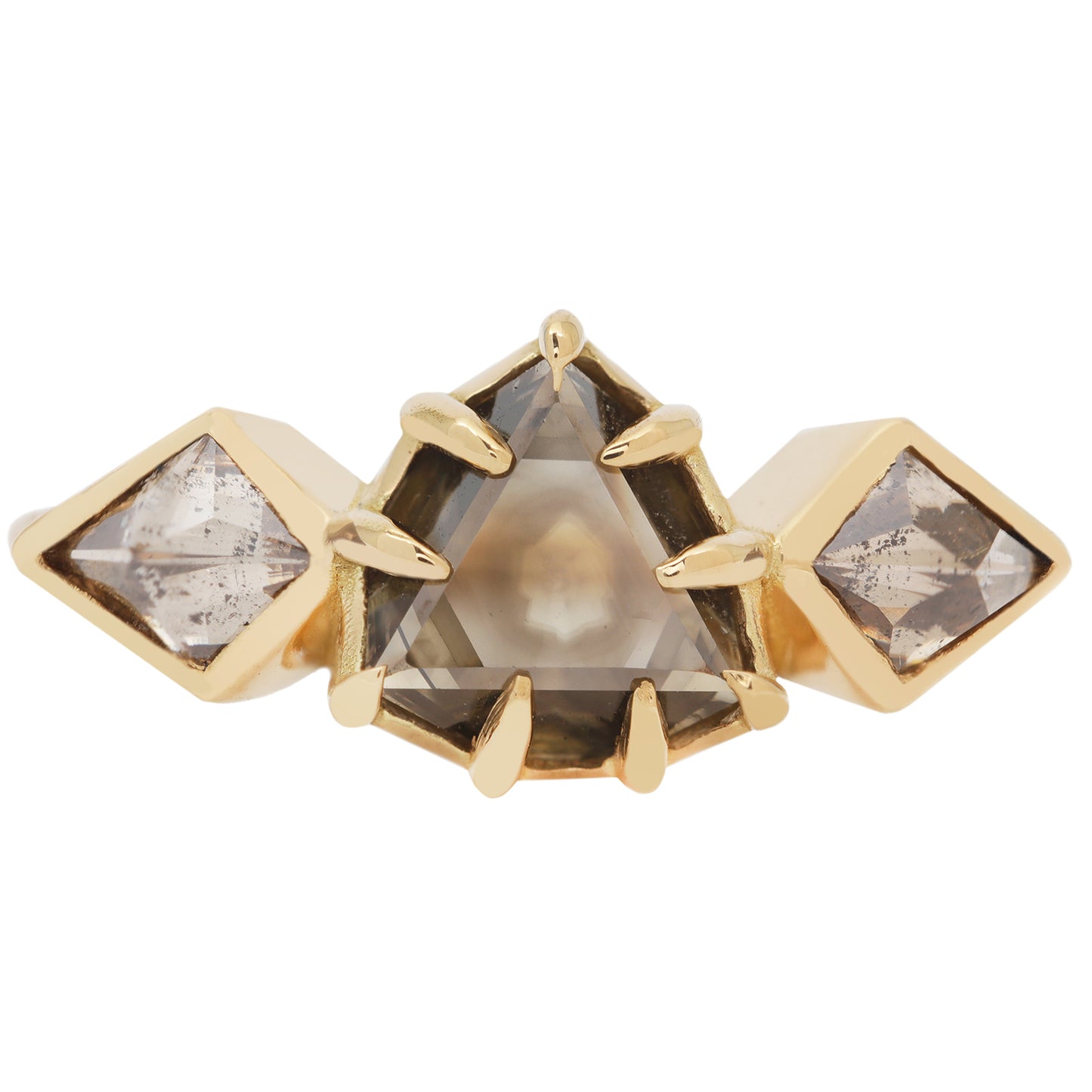 Macle Diamond Crown Ring