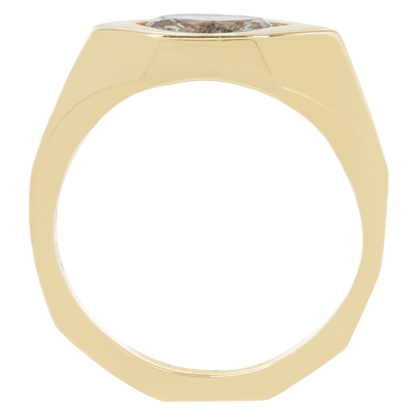 Speckled Eye Marquise Signet Ring