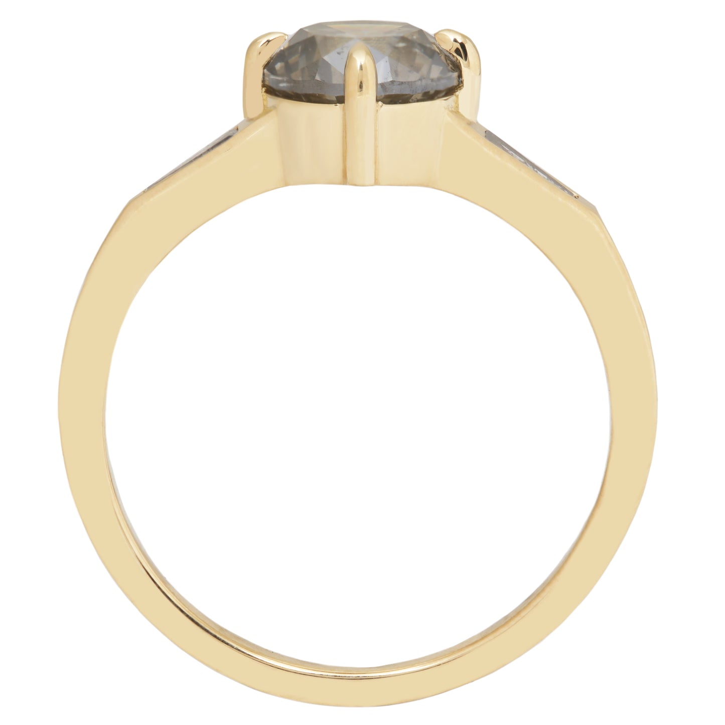 Sage Diamond Tapered Ring