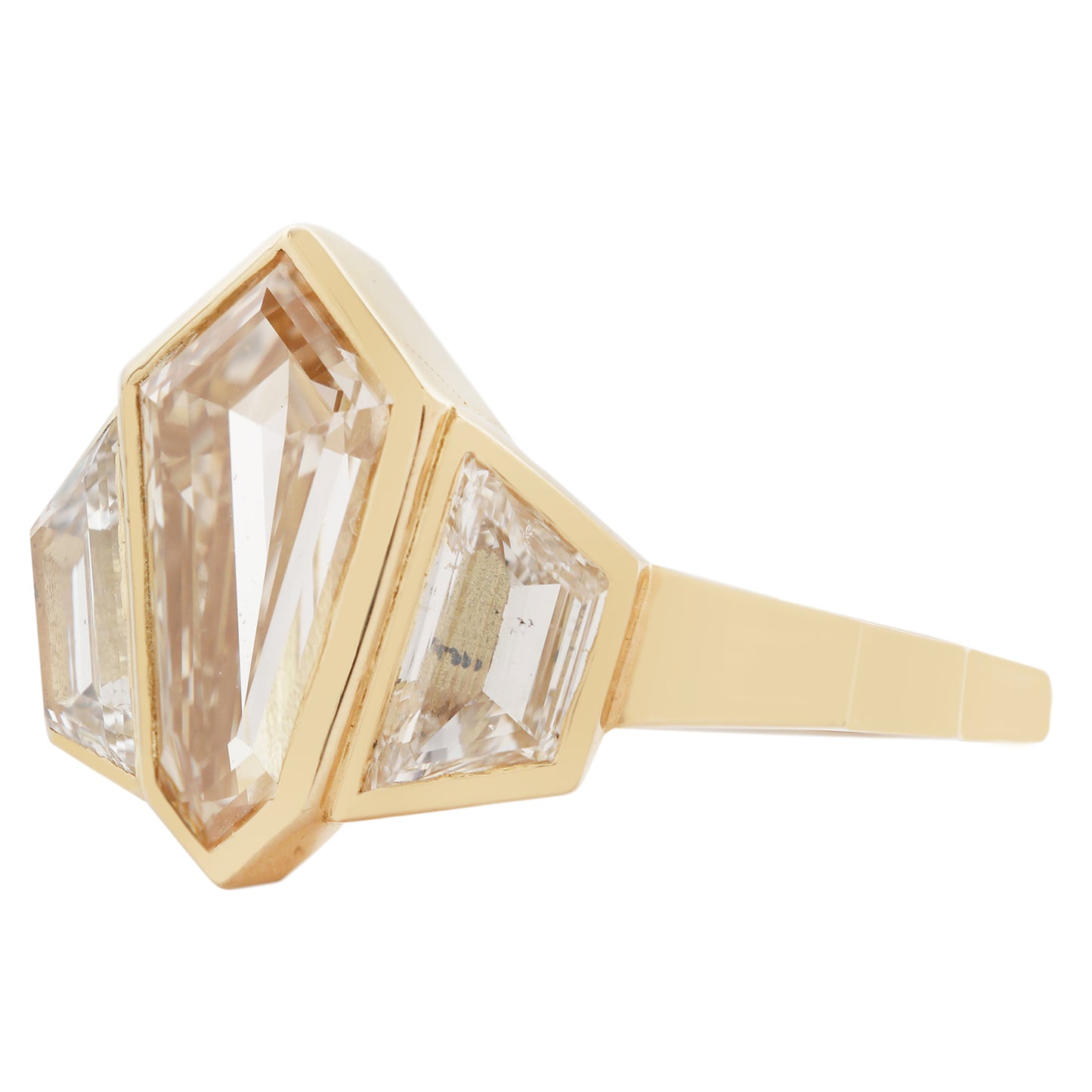 Prism Diamond Shield Ring