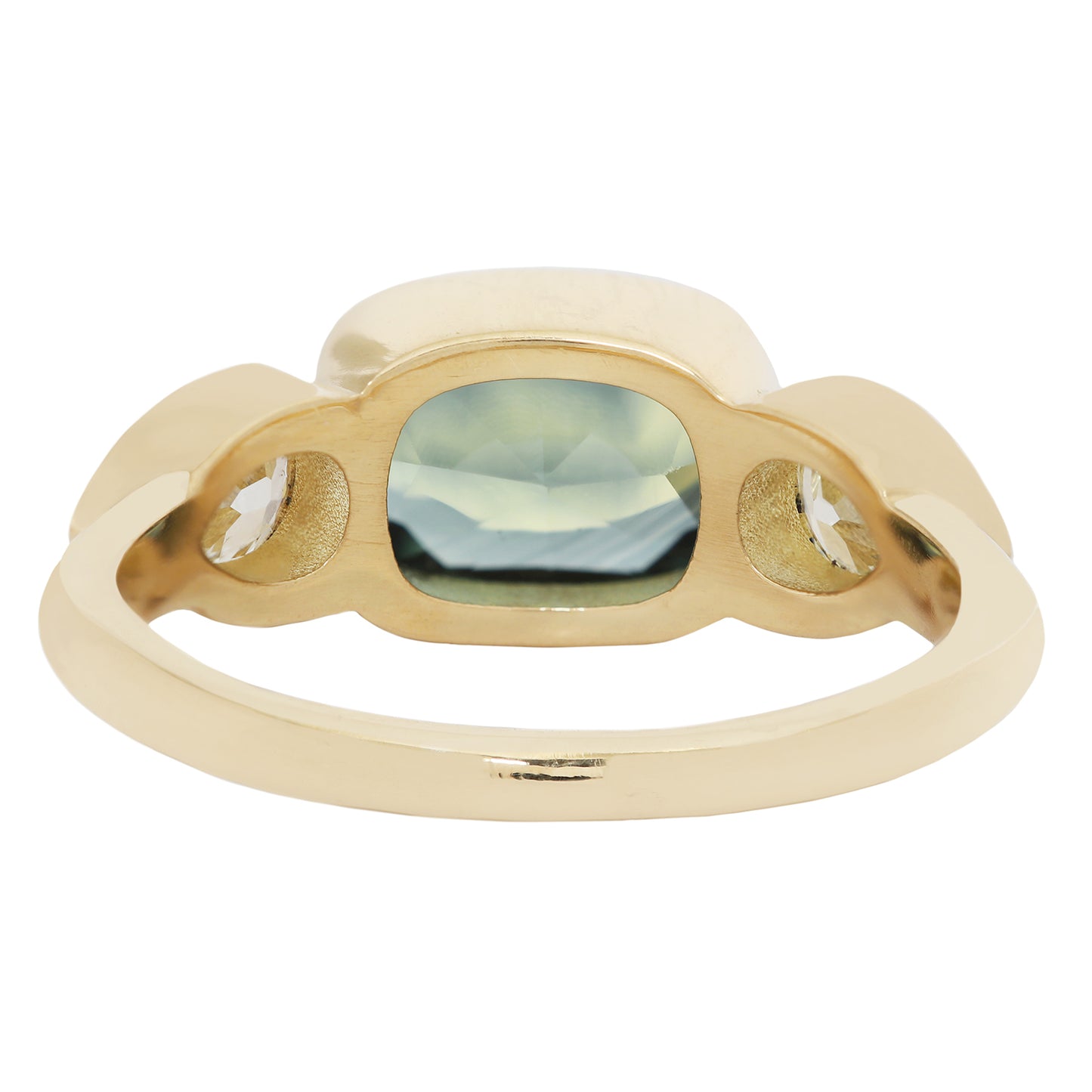 Eucalyptus Sapphire & Diamond Ring