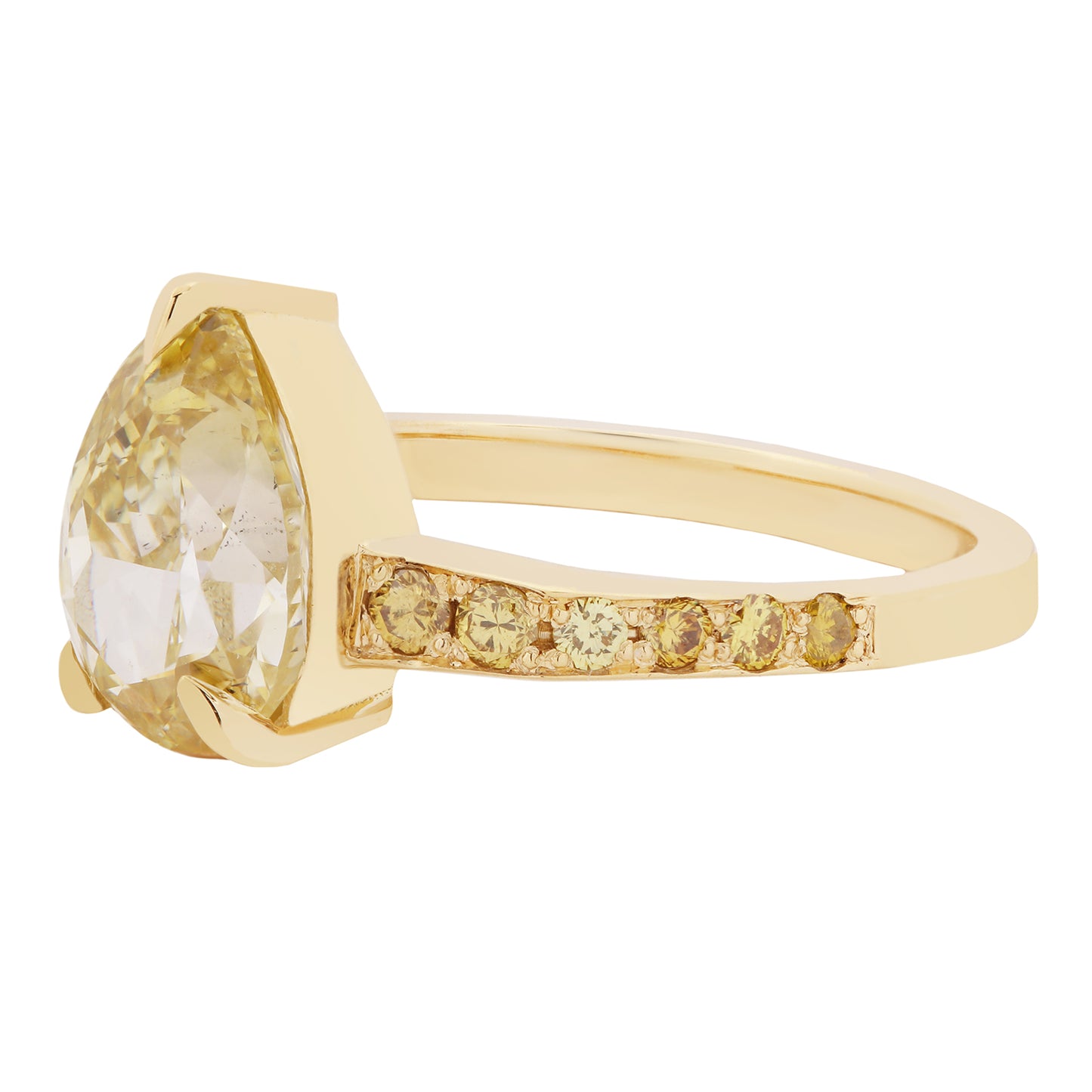 Canary Diamond Radiance Ring