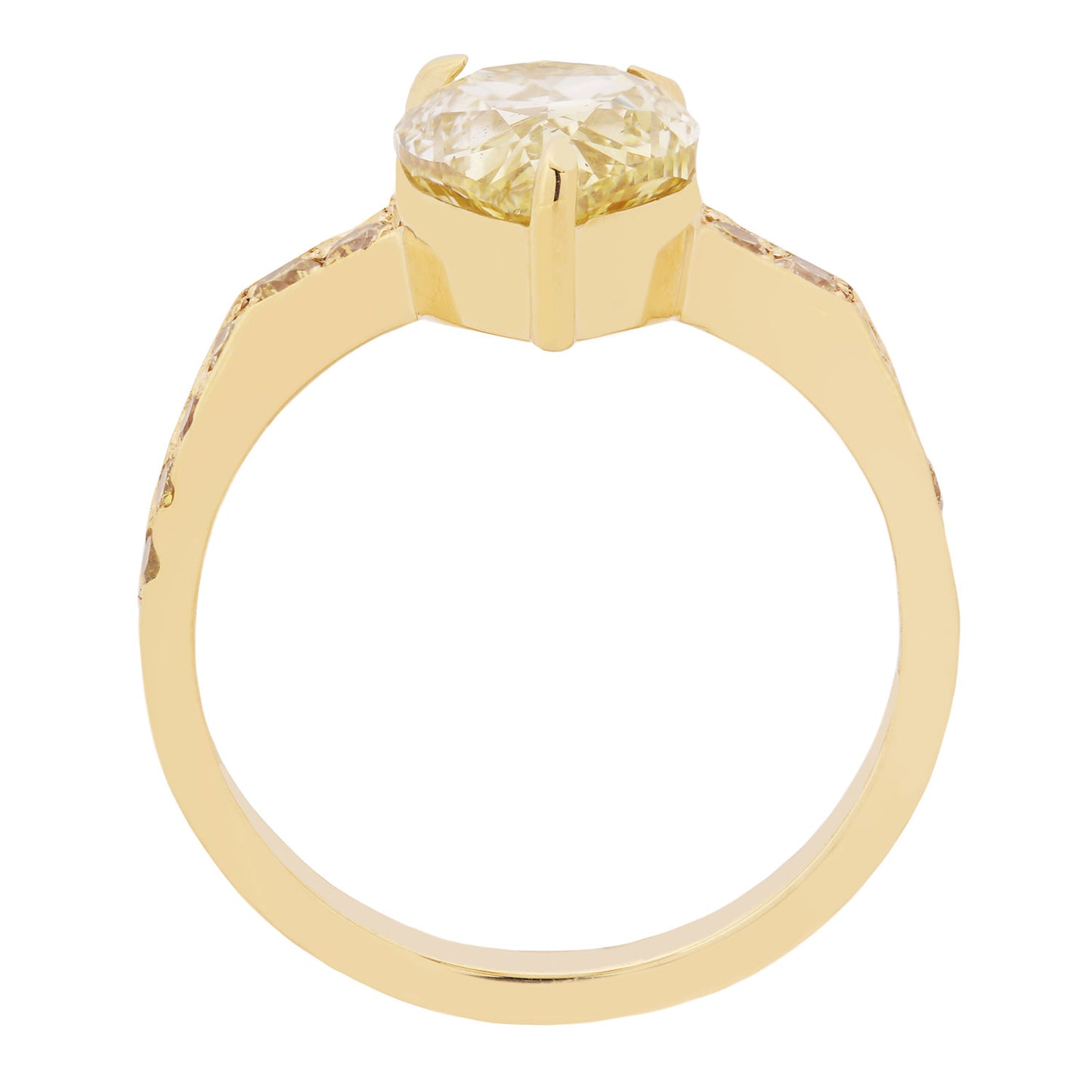 Canary Diamond Radiance Ring