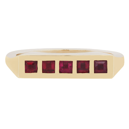 Ruby Bar Ring
