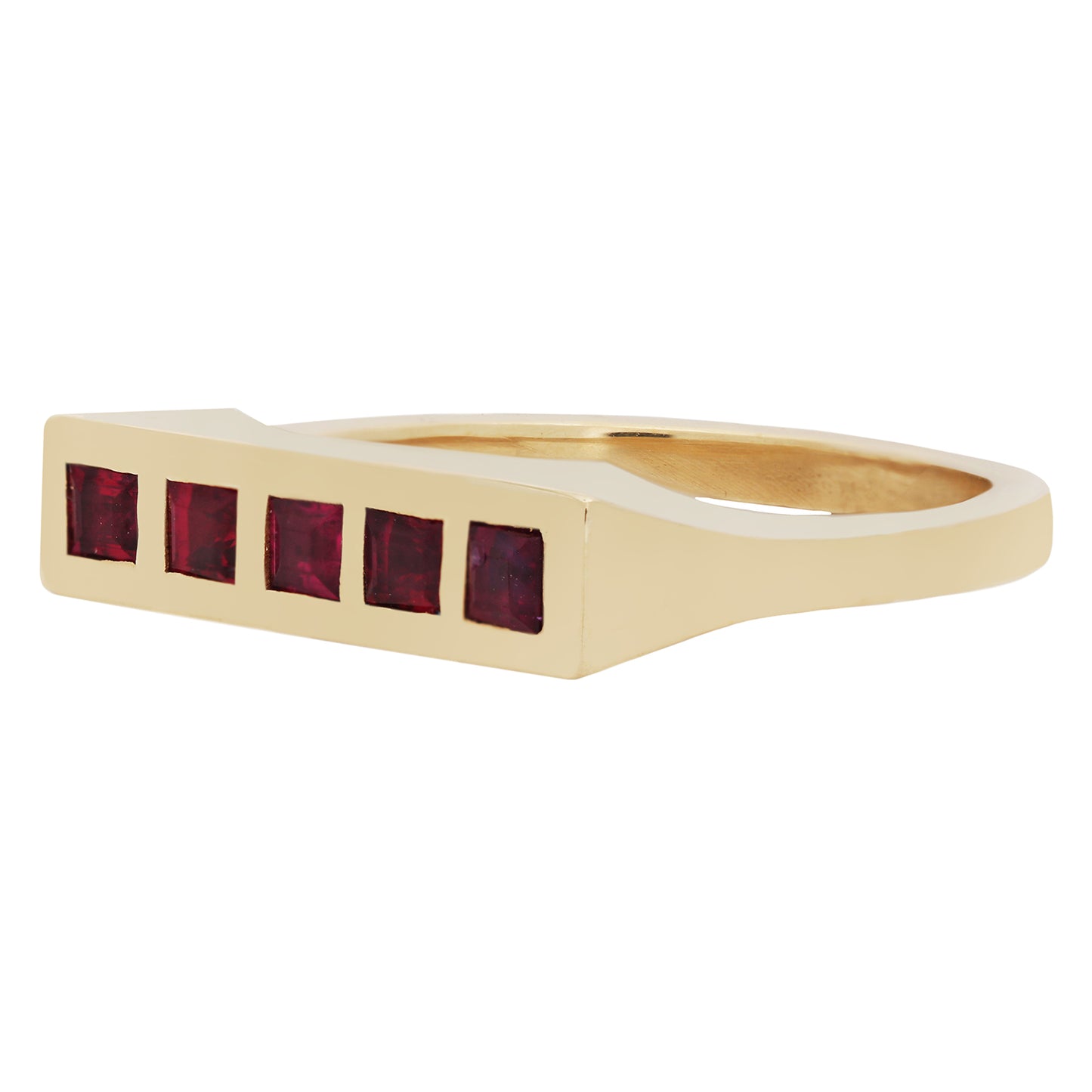 Ruby Bar Ring