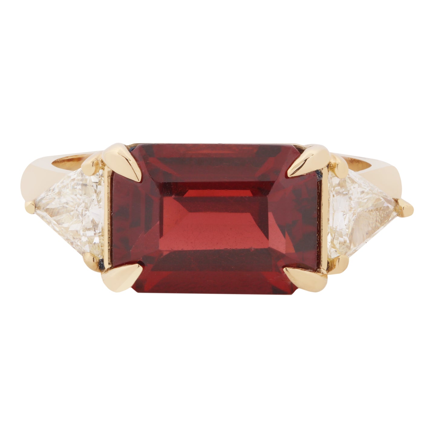 Royal Garnet & Diamond Ring