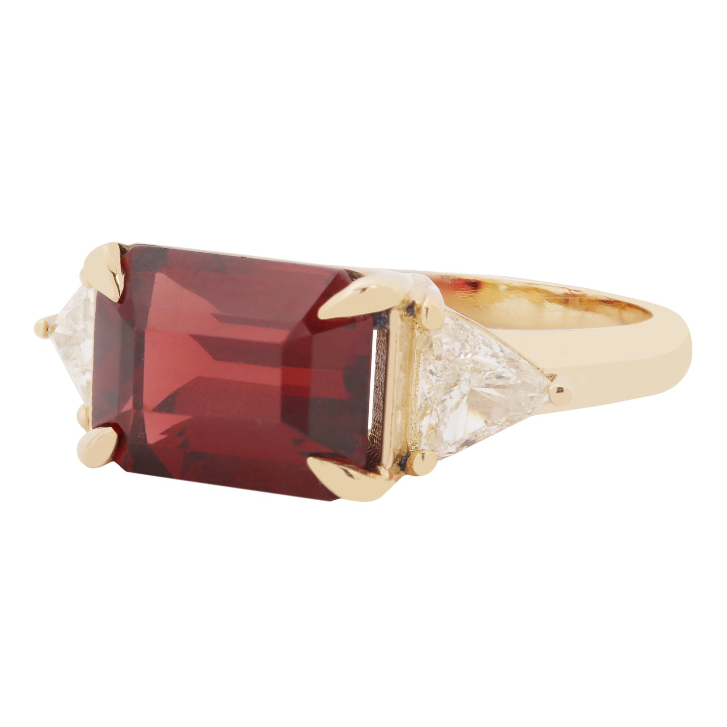 Royal Garnet & Diamond Ring