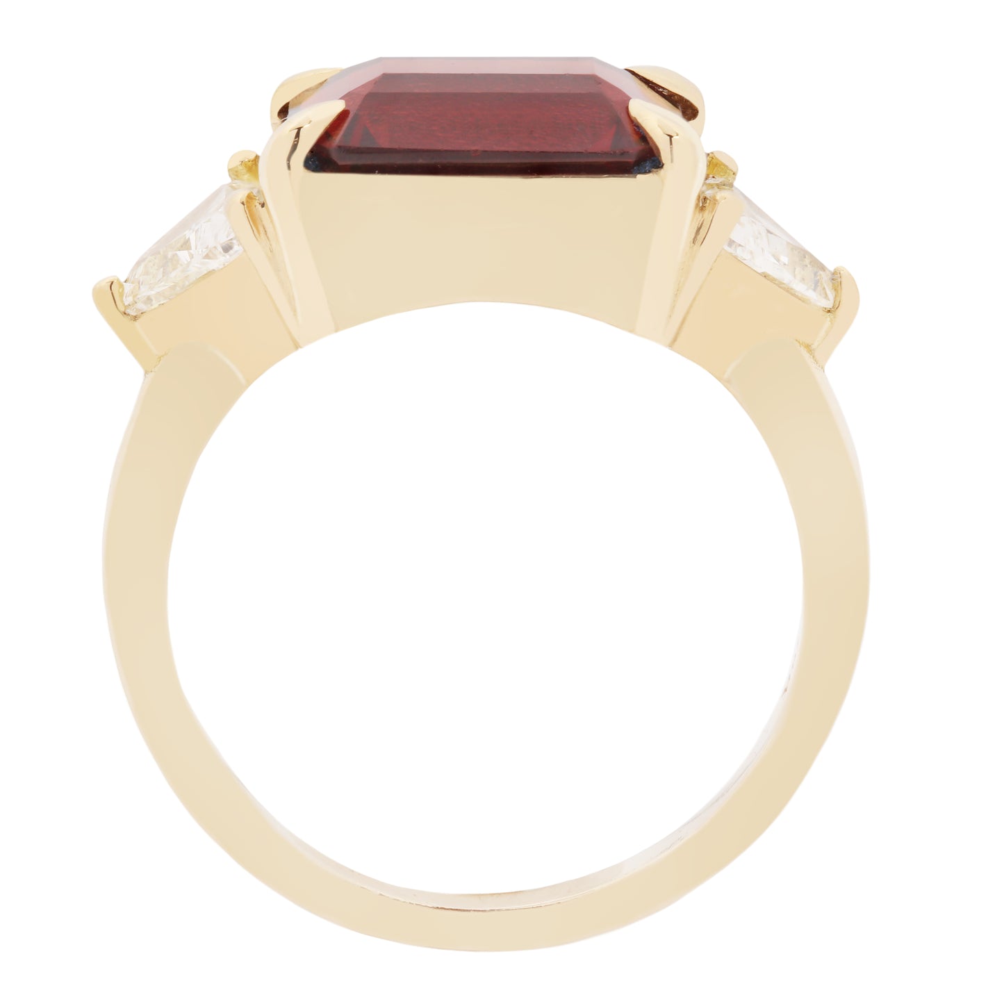 Royal Garnet & Diamond Ring