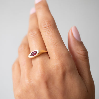 Ruby Marquise Signet