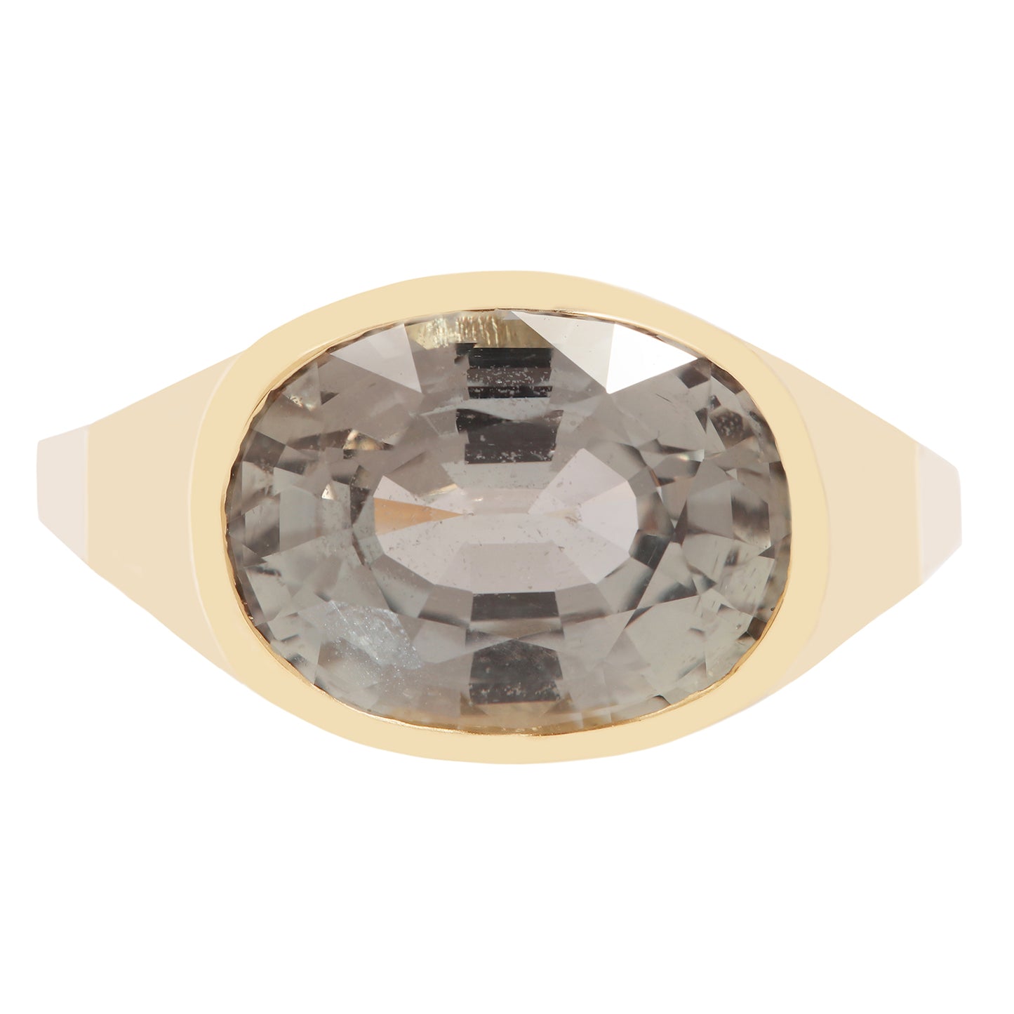 Night Sky Sapphire Signet Ring