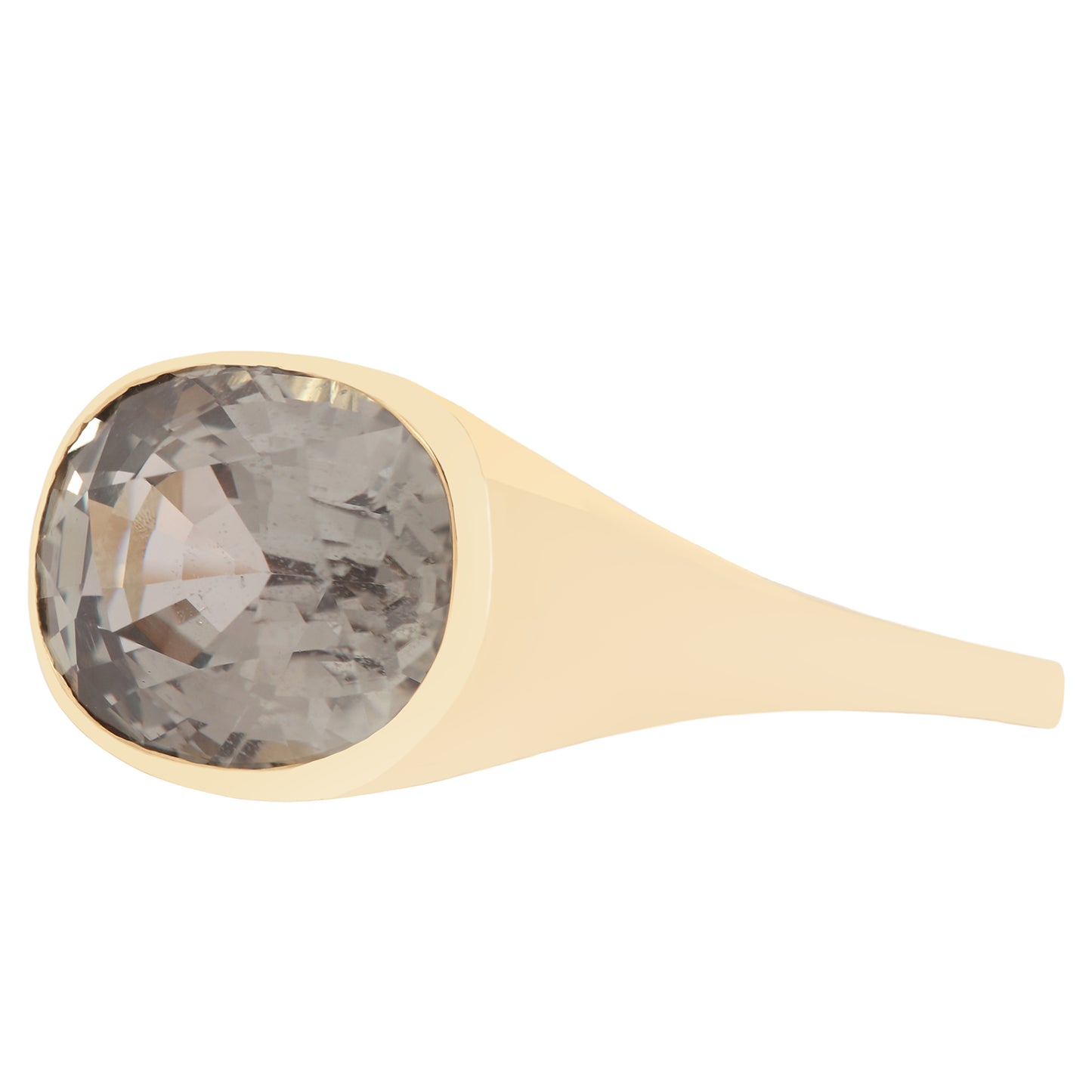 Night Sky Sapphire Signet Ring